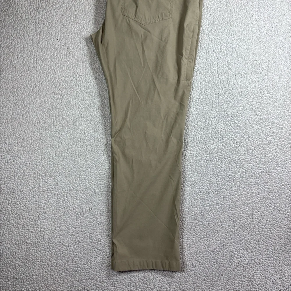 Eddie Bauer Tech Pants Men Tan Size 38 x 30 Lightweight Stretch Fabric Outdoor - Picture 13 of 16